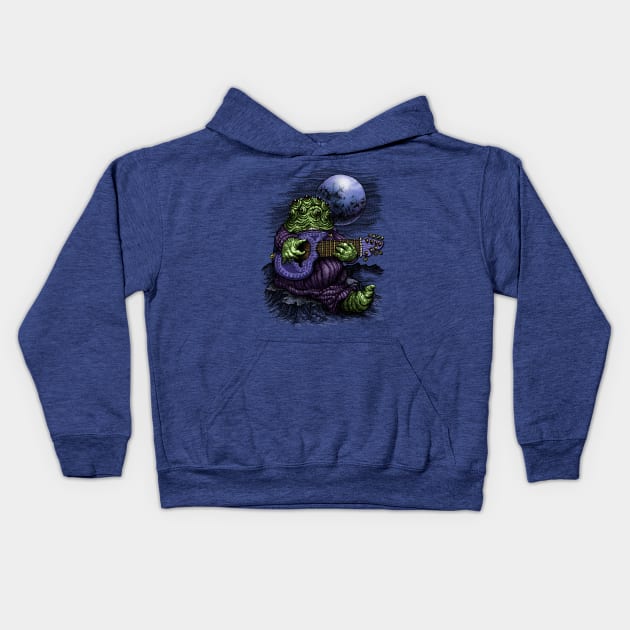 Extraterrestrial Troubadour Kids Hoodie by Preston11